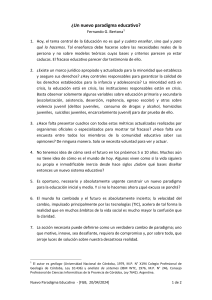Nuevo Paradigma Educativo: Crisis y Soluciones