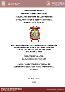 Actividades Lúdicas y Desarrollo Psicomotor en Niños de 4 Años
