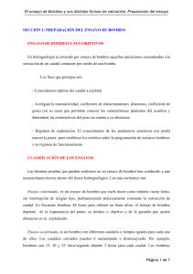 Ensayos de Bombeo: Preparaci&oacute;n y Valoraci&oacute;n
