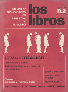 Revista Los Libros, Agosto 1969: Literatura, Cultura, Pol&iacute;tica