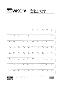 Plantilla de Correcci&oacute;n WISC-V Claves Parte A