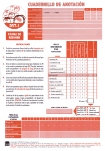 DST-J Cuaderno de Anotaci&oacute;n: Evaluaci&oacute;n del Desarrollo Infantil