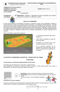 Gu&iacute;a de Fracciones para Quinto Grado - Matem&aacute;ticas