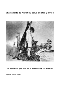¿La espalda de Marx?: Ensayo Filosófico y Crítica Social