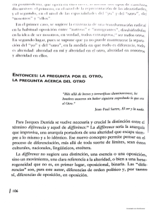 El Otro: Filosof&iacute;a Posmoderna y Alteridad