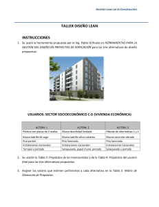 Taller Diseño Lean: Alternativas de Vivienda Económica
