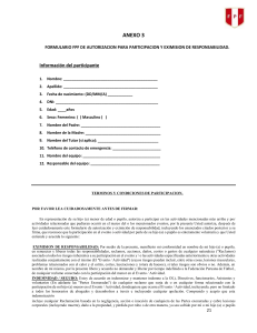 Formulario FPF: Autorización y Eximisión de Responsabilidad