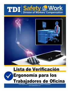 Lista de Verificaci&oacute;n de Ergonom&iacute;a para Trabajadores de Oficina