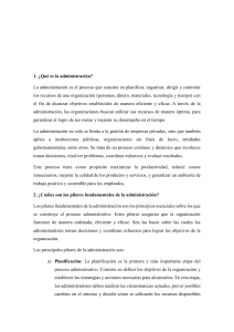 Administración: Pilares, Planeación y Objetivos Clave