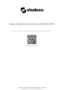 Sesión Arte: Adorno para Mamá - 3er Grado