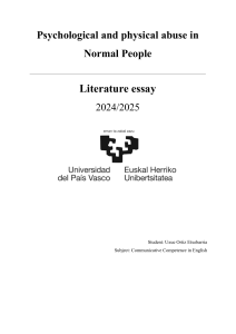 Abuse in Normal People: A Literature Essay