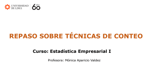 Técnicas de Conteo: Repaso de Estadística Empresarial