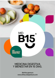Medicina Digestiva y Bienestar en 15 D&iacute;as: Programa MDB15