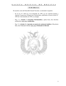 Fe de Erratas Ley Bolivia N° 1602: Correcciones Oficiales