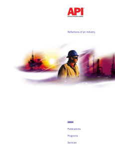 API 2004 Publications, Programs, and Services Catalog