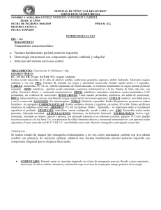 Informe M&eacute;dico: Traumatismo Craneoencef&aacute;lico en Ni&ntilde;o