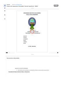 Informe Viscosidad y Tensi&oacute;n Superficial - UMSA