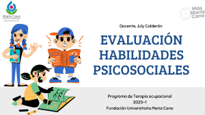 Evaluación de Habilidades Psicosociales en Terapia Ocupacional