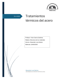 Tratamientos T&eacute;rmicos del Acero: Recocido, Esferoidizaci&oacute;n