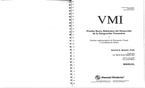 Manual VMI: Prueba Beery-Buktenica Integraci&oacute;n Visomotriz