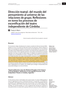 Direcci&oacute;n Teatral en el Teatro Independiente de C&oacute;rdoba