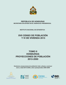 Proyecciones de Poblaci&oacute;n Honduras 2013-2050