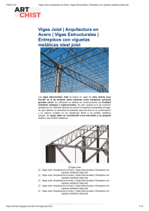 Vigas Joist: Arquitectura en Acero y Dise&ntilde;o Estructural