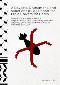 BDS Report: Freie Universit&auml;t Berlin & Israeli Institutions