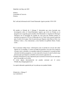 Solicitud de Información sobre el Cónsul Raimundo Aguirre (1938-1939)