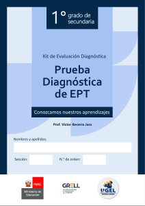 Prueba Diagnóstica EPT 1° Secundaria: Sistemas Operativos y Tecnología