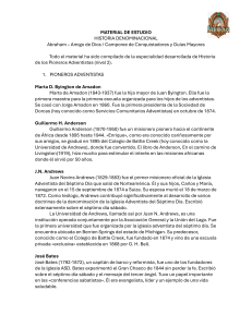 Historia Denominacional Adventista: Pioneros y Legado