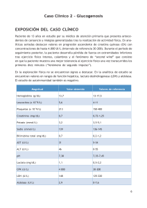 Caso Clínico: Glucogenosis y Miopatías Metabólicas