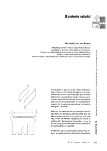 Protesto Notarial en la Ley de T&iacute;tulos Valores Peruana