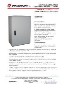 Armarios de Subrepartici&oacute;n Powercom: Gu&iacute;a y Especificaciones