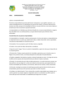 Gu&iacute;a de Nivelaci&oacute;n: Emprendimiento - Conceptos y Caracter&iacute;sticas