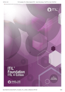 ITIL 4 Foundation: Gu&iacute;a en Espa&ntilde;ol