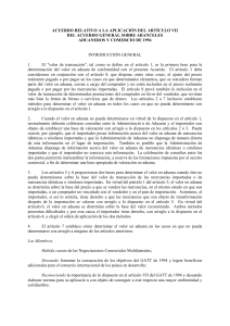 Acuerdo Valoración Aduanera GATT 1994: Artículo VII