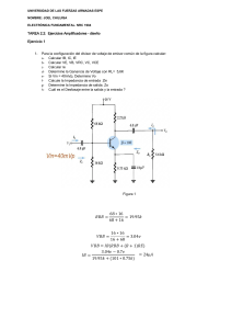 Ejercicios de Amplificadores Emisor Común - Diseño