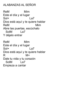 Cancionero de Alabanzas Religiosas con Acordes