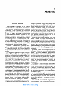 Motricidad: Fisiología y Fisiopatología