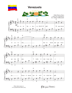 Partitura Venezuela: Melodía y Acordes