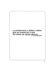 Entrevista a V&iacute;ctimas de Abuso Sexual Infantil: Gu&iacute;a