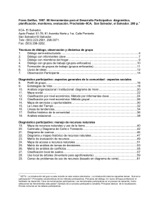 Herramientas para el Desarrollo Participativo: Gu&iacute;a