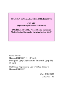 Modelo Social Europeo: Caso de Estudio ABP