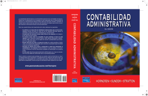 Contabilidad Administrativa: Libro de Texto sobre Contabilidad de Gesti&oacute;n