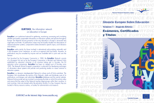 Glosario Europeo: Ex&aacute;menes, Certificados y T&iacute;tulos