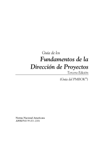 Gu&iacute;a PMBOK&reg;: Fundamentos de la Direcci&oacute;n de Proyectos