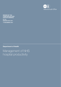 NHS Hospital Productivity Management Report 2010-2011