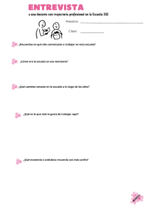Entrevista a docente de la Escuela 332