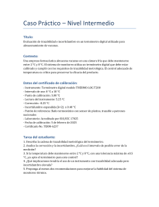 Trazabilidad e Incertidumbre en Termómetros Digitales